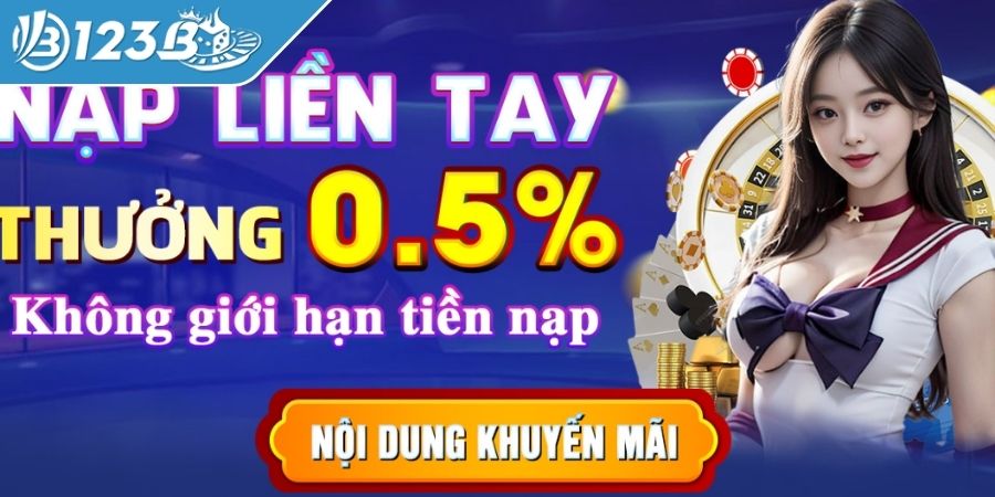 Cách thức nhận khuyến mãi nạp đầu tại 123B